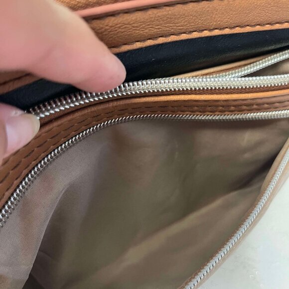 RELIC by FOSSIL Two Tone Brown and Light Brown Color Vegan Leather - Picture 13 of 15